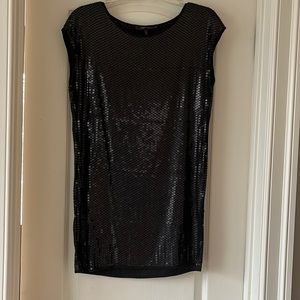 BCBGMaxAzria Sequin Loose Fit Mini Dress